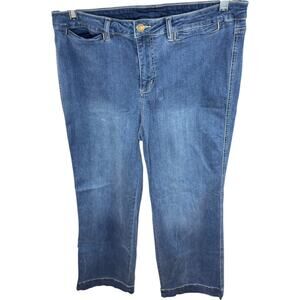 Belle by Kim Gravel Tall TripleLuxe Denim Mini Pkt Trouser Jean 14 V. Indigo